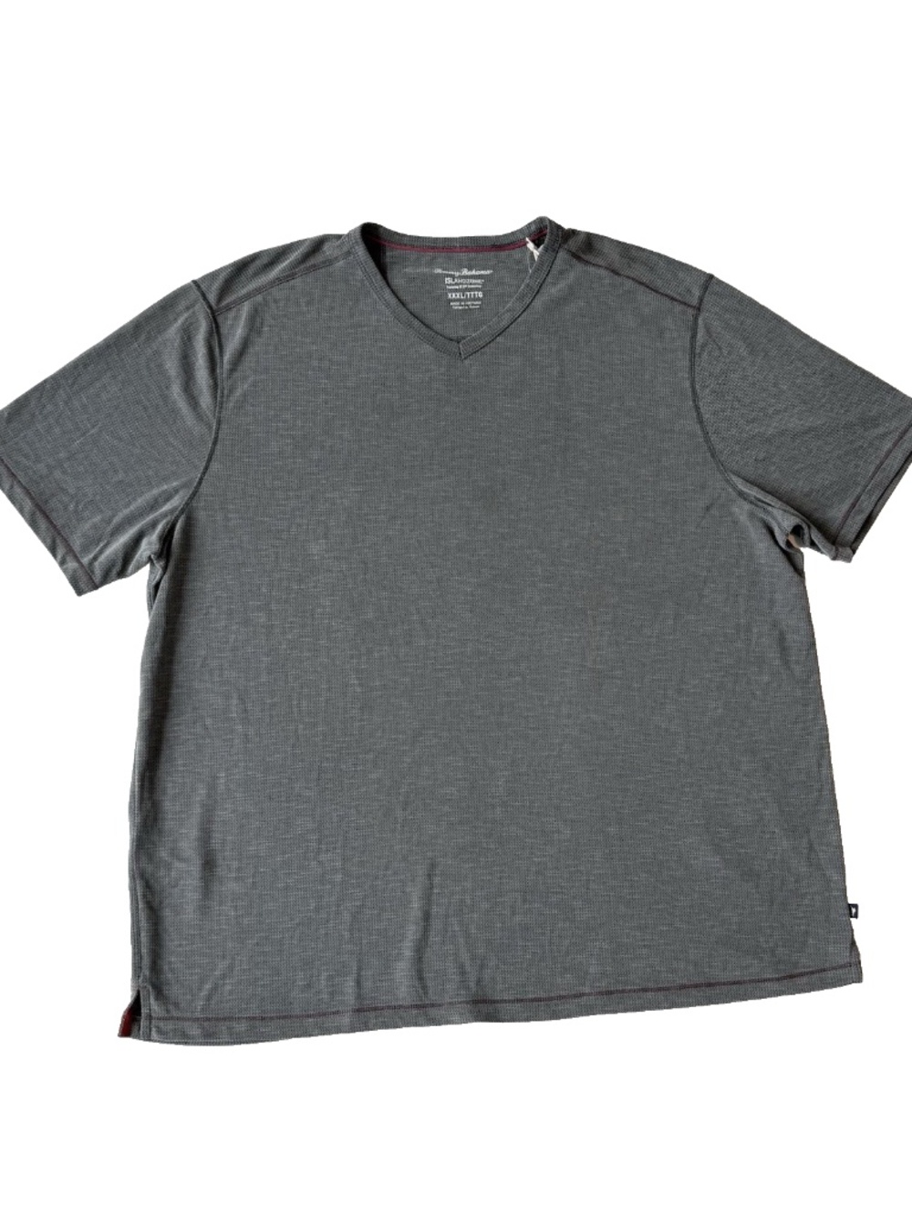 Tommy Bahama Men Size XXXL IslandZone 37.5 V Neck Performance Shirt Gray NWT
